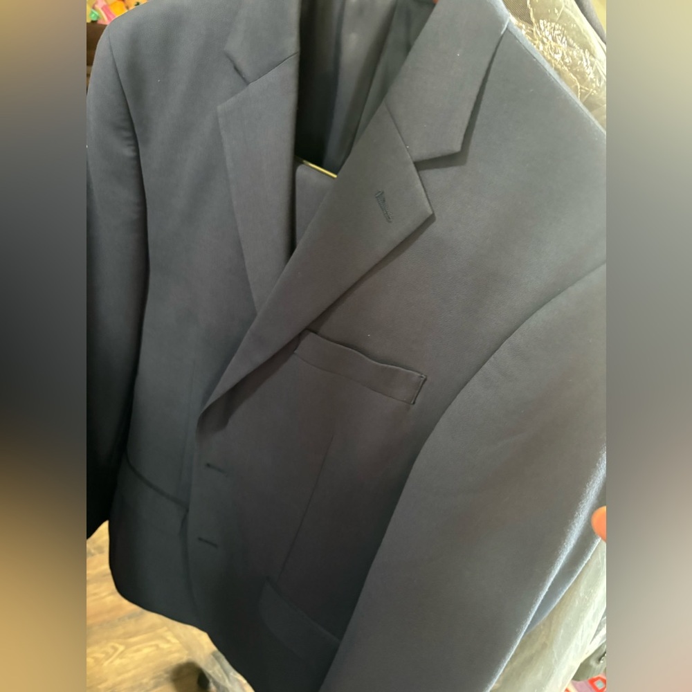 Perry Ellis Suit Grey 38R 32x30 pants